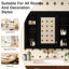 Armoire murale à miroir pour salle de bain 35 po x 27,5 po, 5 tablettes et plus, salle de bain noire avec style moderne, beaucoup d'espace,