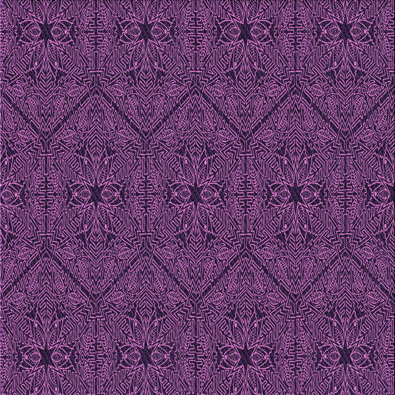 Tapis 100% mauve lavable à la machine 2989, Carré 4 pi