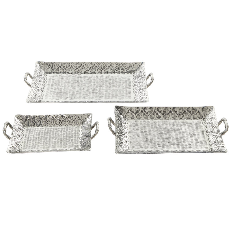 Aluminum Tray - Set of 3