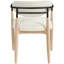 Chaise de salle à manger rembourrée en tissu Riccio Performance-790394332-790394333