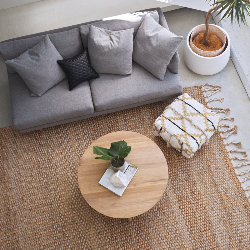 Area Rug in Brown, Rectangle 9'10" x 13'1"