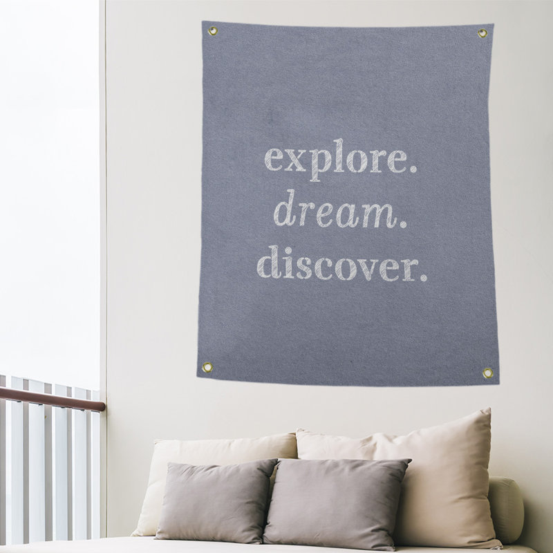 Tapisserie de polypropylène discover de rêve en polyester, H 59 pi x l 50 po, Bleu / Blanc