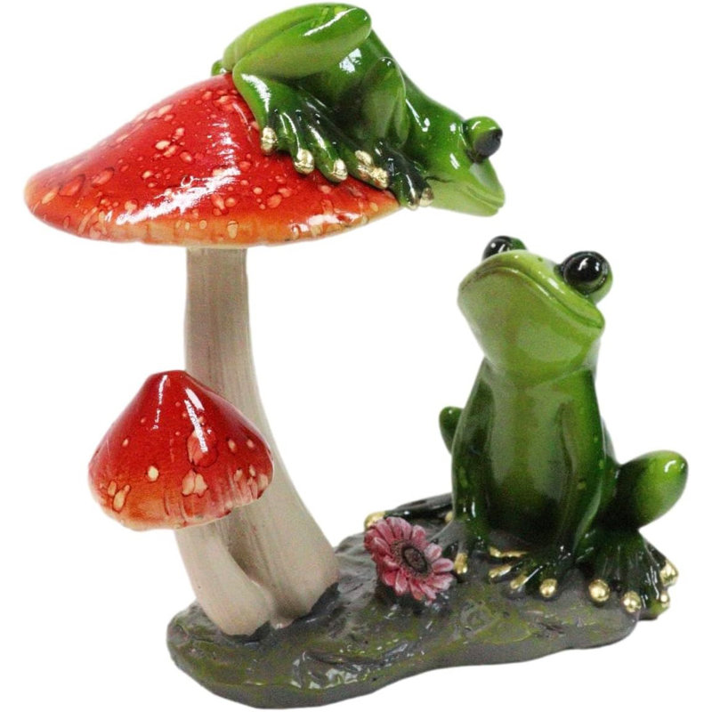 Figurine Love Affair Green Pond Frogs