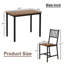 Ensemble de 3 chaises Aadi avec 2 chaises à dossier à lattes-1205087582