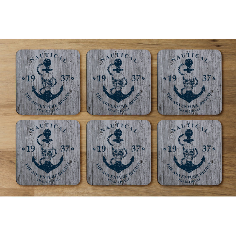 Square 6 Piece Coaster Set