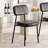 Stylishly Upholstered Tufted Faux Leather Dining Chair: Comfort Meets Elegance-1997632678