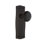 Prairie Plate with Black Porcelain Door Knob