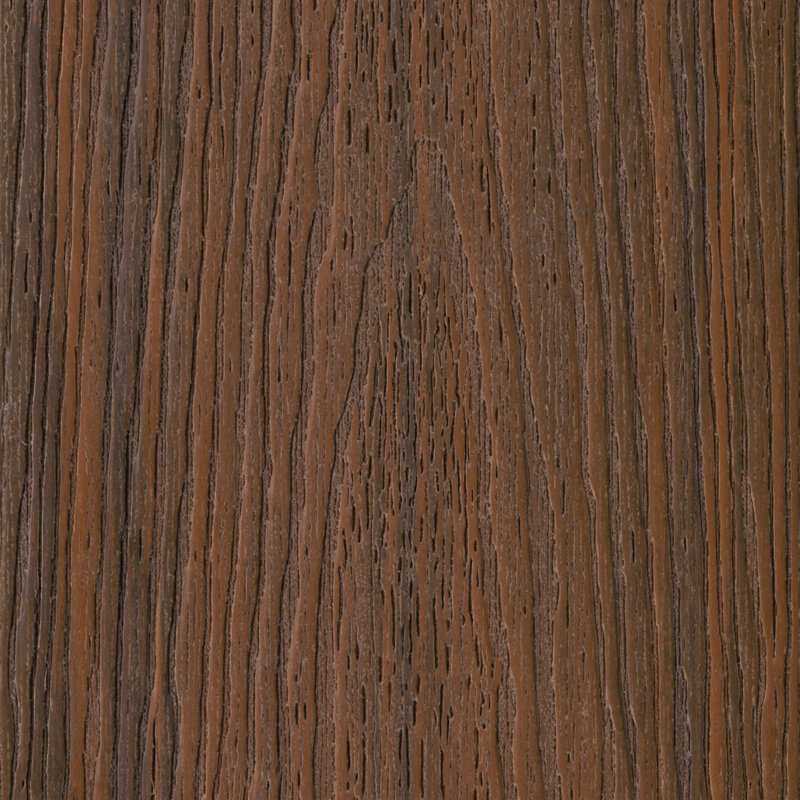 Monarch Series 0.98 in. x 5.5 in. x 1 ft. Empress Grooved Castle Gray Composite Decking Board Sample