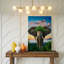 Reproduction d'art sur toile, "A Majestic Elephant S Head Emerges From a Vibrant Landscape"-1036405853