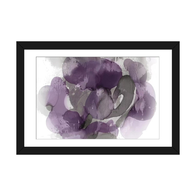 «Flow I» par Kristina Jett - reproduction sur toile tendue, H 16 po x l 24 po, Impression encadrée, Black