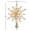 10-Light 12-Point Capiz Star and Center Gem Tree Topper