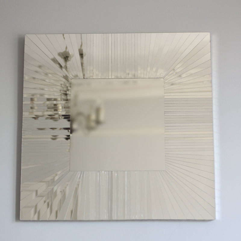 Chriopher Flat Wall Mirror, 60cm H x 60cm W