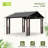 11 Ft. W x 13 Ft. D Aluminum Patio Gazebo with Gable Roof