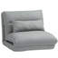 Chaise pliante polyvalente convertible en canapé-lit avec dossier réglable et coussin pour de multiples activités de détente