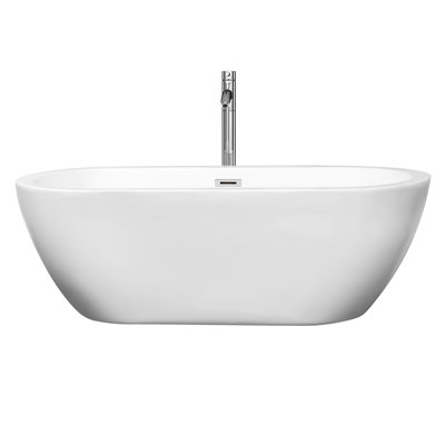 Soho 68'' x 31'' Soaking Acrylic Bathtub with Faucet