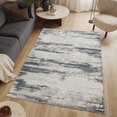 Tapis luxueux en polyester de conception 3D - élégance moderne pour les espaces très fréquentés