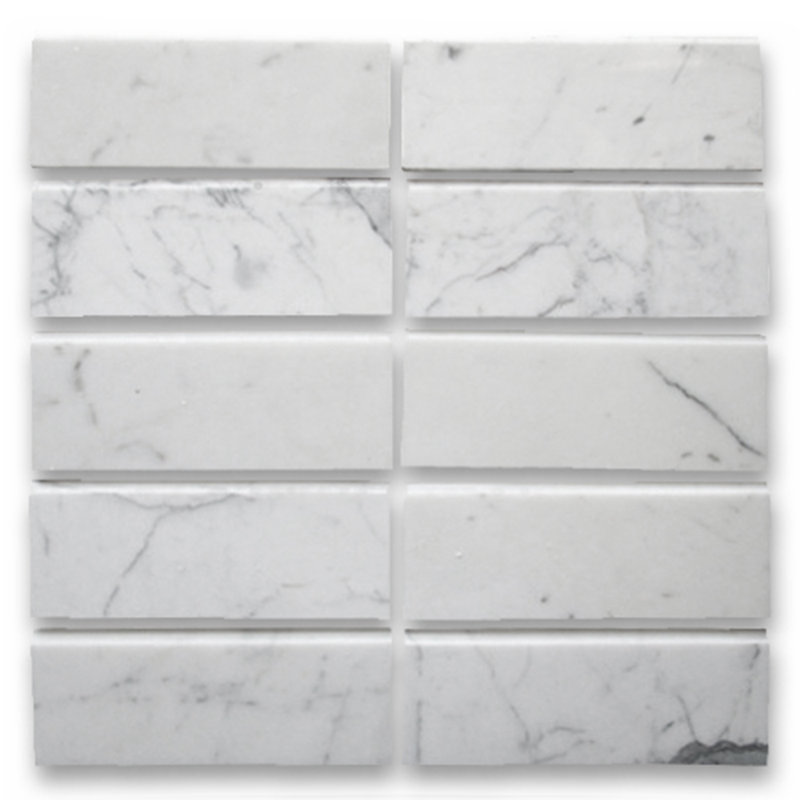 12" x 5" Marble Mosaic Wall and Floor Tile
