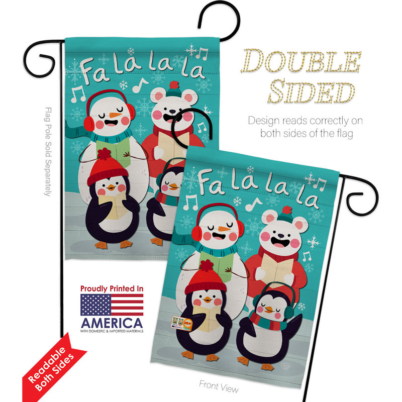 Ensemble de drapeaux en polyester 19 x 13 po Fa La Fun