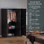 Modern 3 Door Mirrored Wardrobe with Hanging Rail for Bedroom Storage & Organisation-1315648922