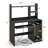 Home Office Computer Desk with Bookcase Keyboard Tray and CPU Stand-1679465471