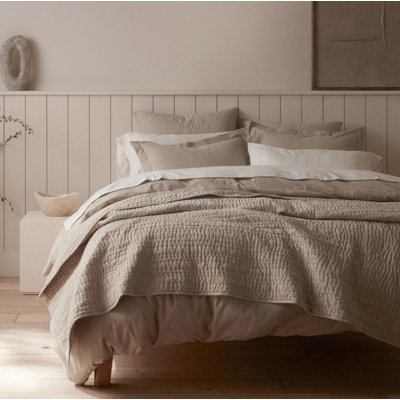 Channel Handstitched Percale Quilt