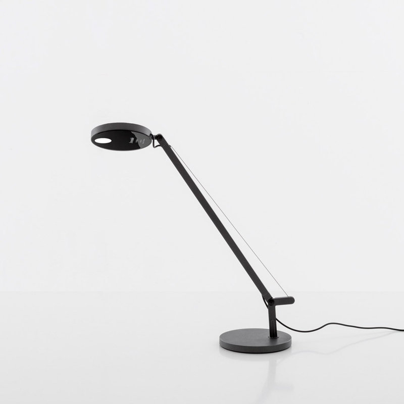 Adjustable Black LED Desk Lamp with Dimmable Control