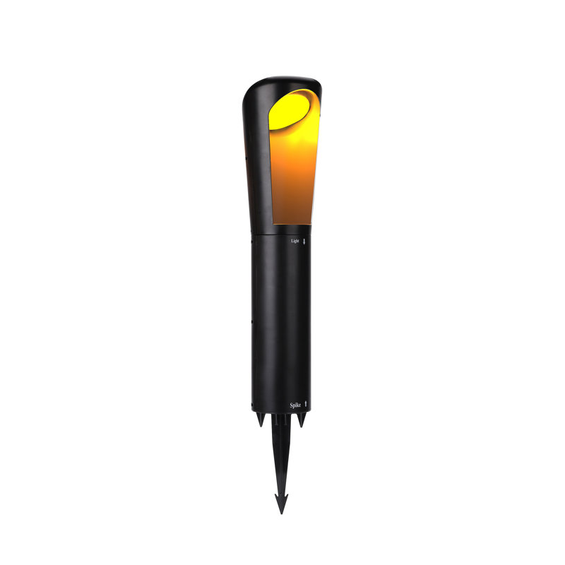 Black Solar LED Pathway Light with Dusk to Dawn Sensor