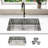 KBFmore Tight Radius 31 inch 18 Gauge Single Bowl Undermount Kitchen Sink with Sink Strainer
