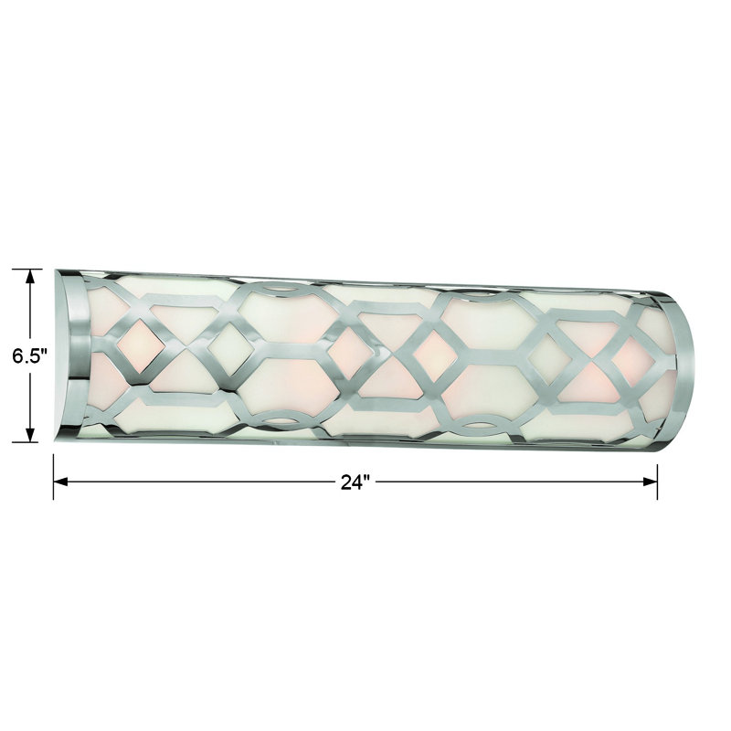 Thorbern 1-Light Dimmable Vanity Light, Polished Nickel