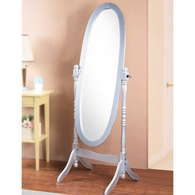Miroir argenté sous licence, de style traditionnel Queen, avec reflets lumineux