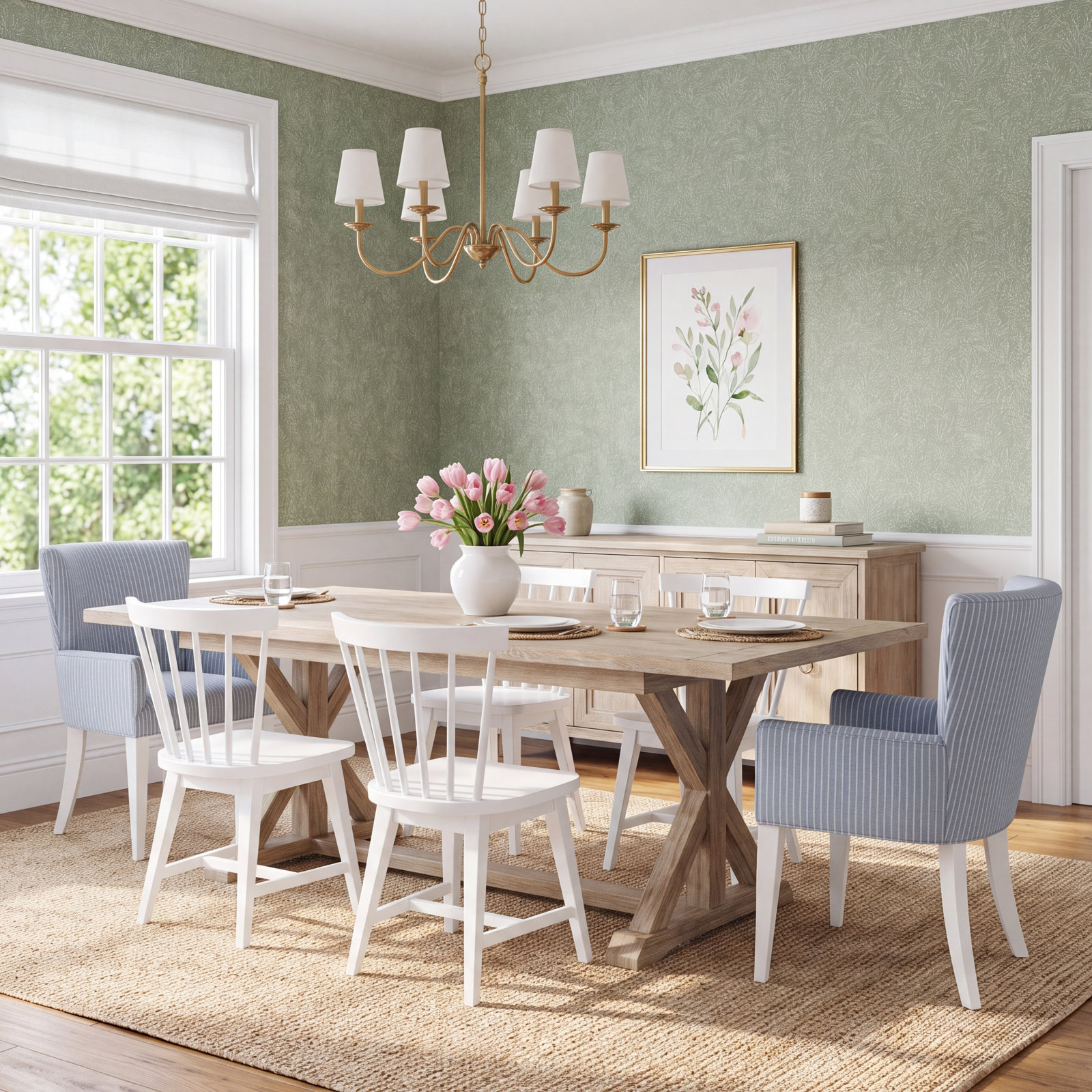 Lana Oak Dining Table Set