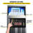 VEVOR 24H Commercial Ice Maker, Ice Cube Machine,4X8 Cubes With 33LBS Bin Storage, Automatic LED Panel, Auto Clean