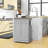 Rolling Kitchen Island Cart, Portable Serving Trolley Table With Drawer, Adjustable Shelf And 2 Towel Racks, Grey