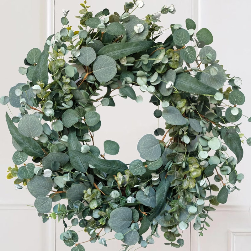 22" Green Eucalyptus Wreath