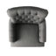Fauteuil club en tissu gris foncé, expérience douillette, 37,32 po De hauteur, 33,93 de profondeur, 33,76 de largeur pour le salon,