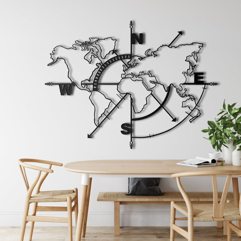 Décoration murale, H 41 po x l 55 po x P 0,6 po