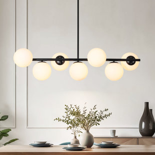 Luminaire suspendu pour îlot de cuisine à 7 lumières LineGlow