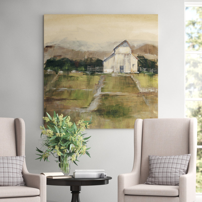 Rural Sunset I - Wrapped Canvas Painting, 81 cm H x 81 cm W