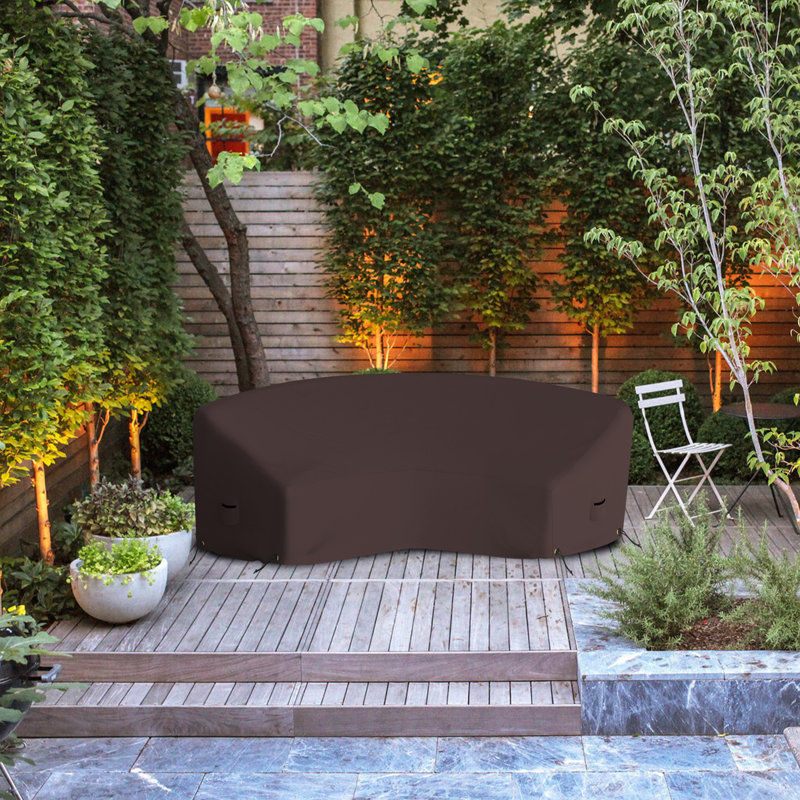 Outdoor Cover, 81.3cm H x 228.6cm W x 86.4cm D, Coffee