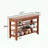 Solid Rubberwood Shoe Rack Bench with Flip-Up Storage-649115639