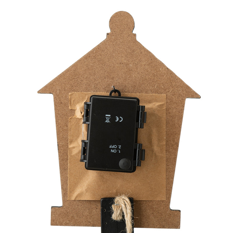 Piquet de maison d'Halloween avec lumière DEL
