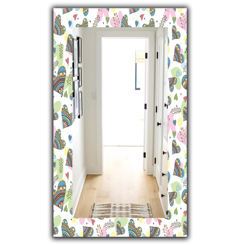 Miroir mural doodle drawing, H 39,4 po x l 29,5 po