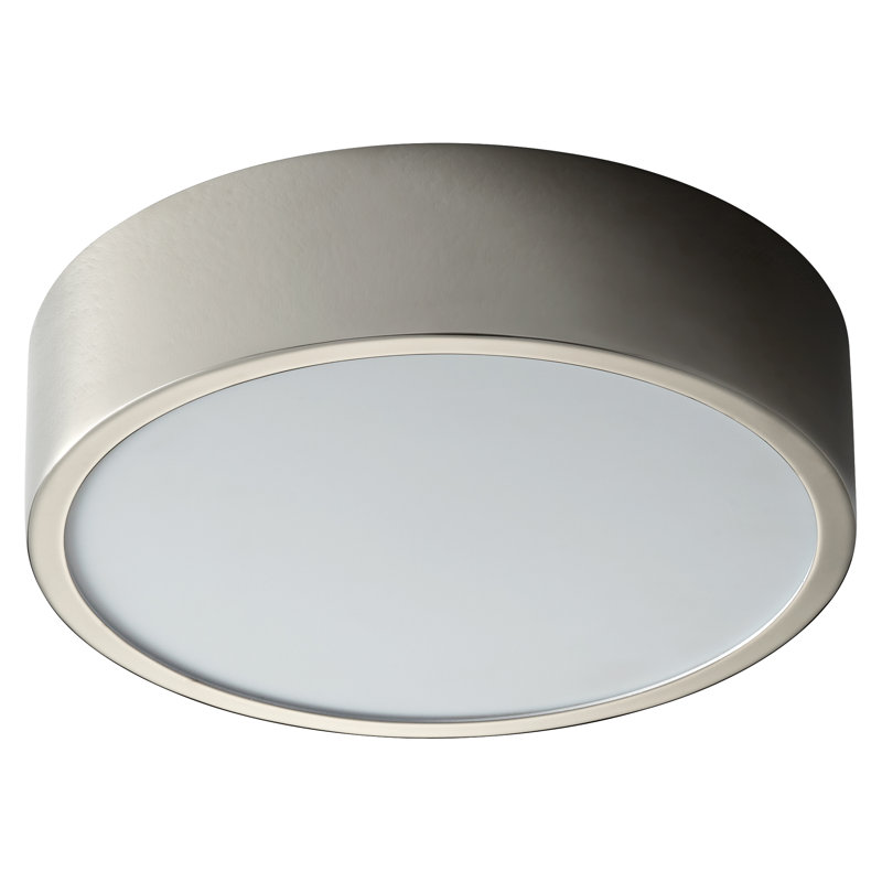 Plafonnier encastré 1 lumière 10,25 po Amhurst, Nickel poli
