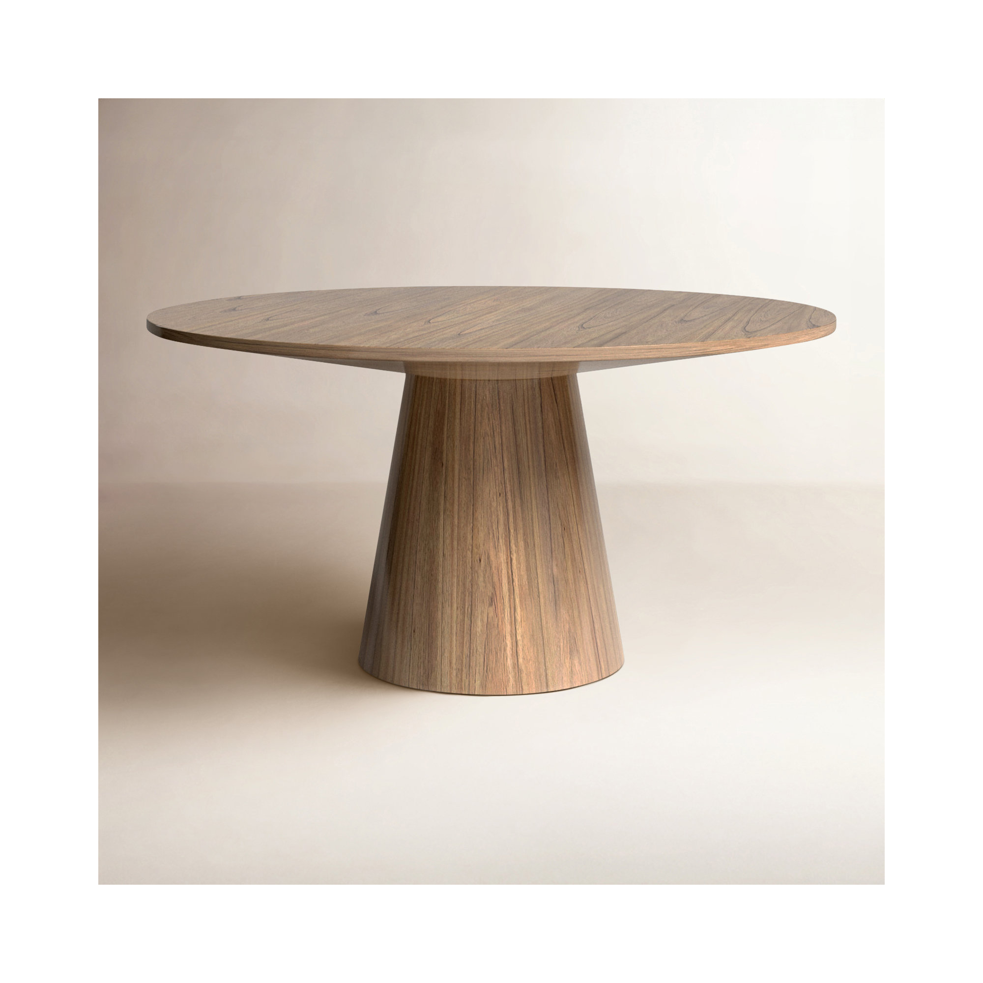 Astraea Pedestal Dining Table, 31”H x 59”L x 59”W, Natural