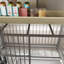 Grande cage en fer et pour animaux - avec rangement sur roulettes, et pratique, noire, 24,24 po L, P 34,71, H 48,75 avec cadre pratique exquis, noir-1854150781