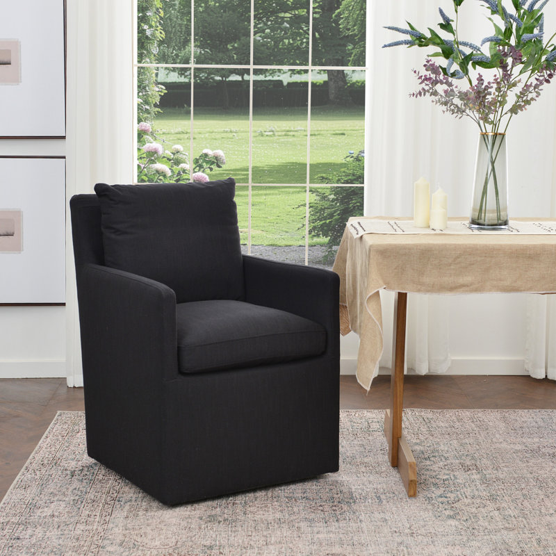 Fauteuil de salle à manger Cheryal , Noir, noir, noir, noir