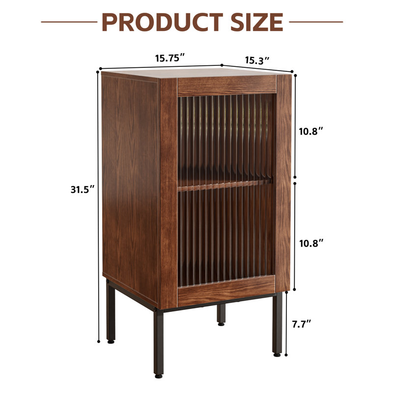 Ensemble de tables de bout Modern Wood, Noyer
