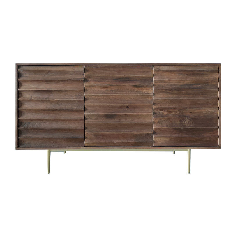 Sandyville 147cm Solid Wood Sideboard, Walnut