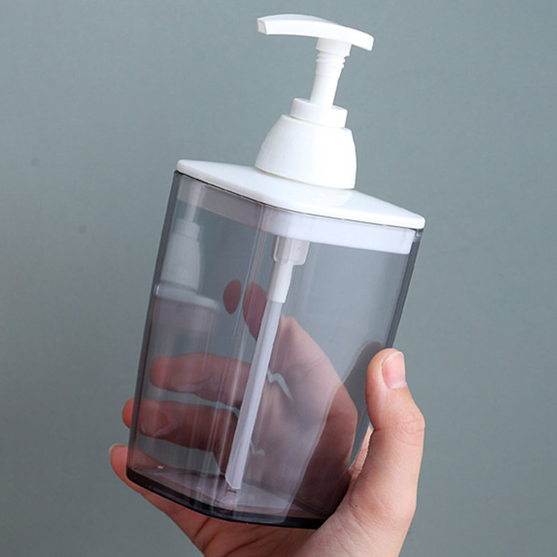 Bouteille d'eau, nettoyant pour le visage, presse à mousse, bouteille manuelle, mousse, bouteille de mousse, Gris