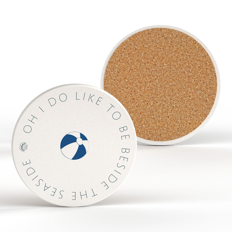 BEACH BEACHBALL COASTER 100X100